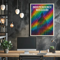 Independence Missouri Cityscape Minimalist Decor Poster