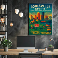 Louisville Spirit Where Heritage Meets Innovation Poster