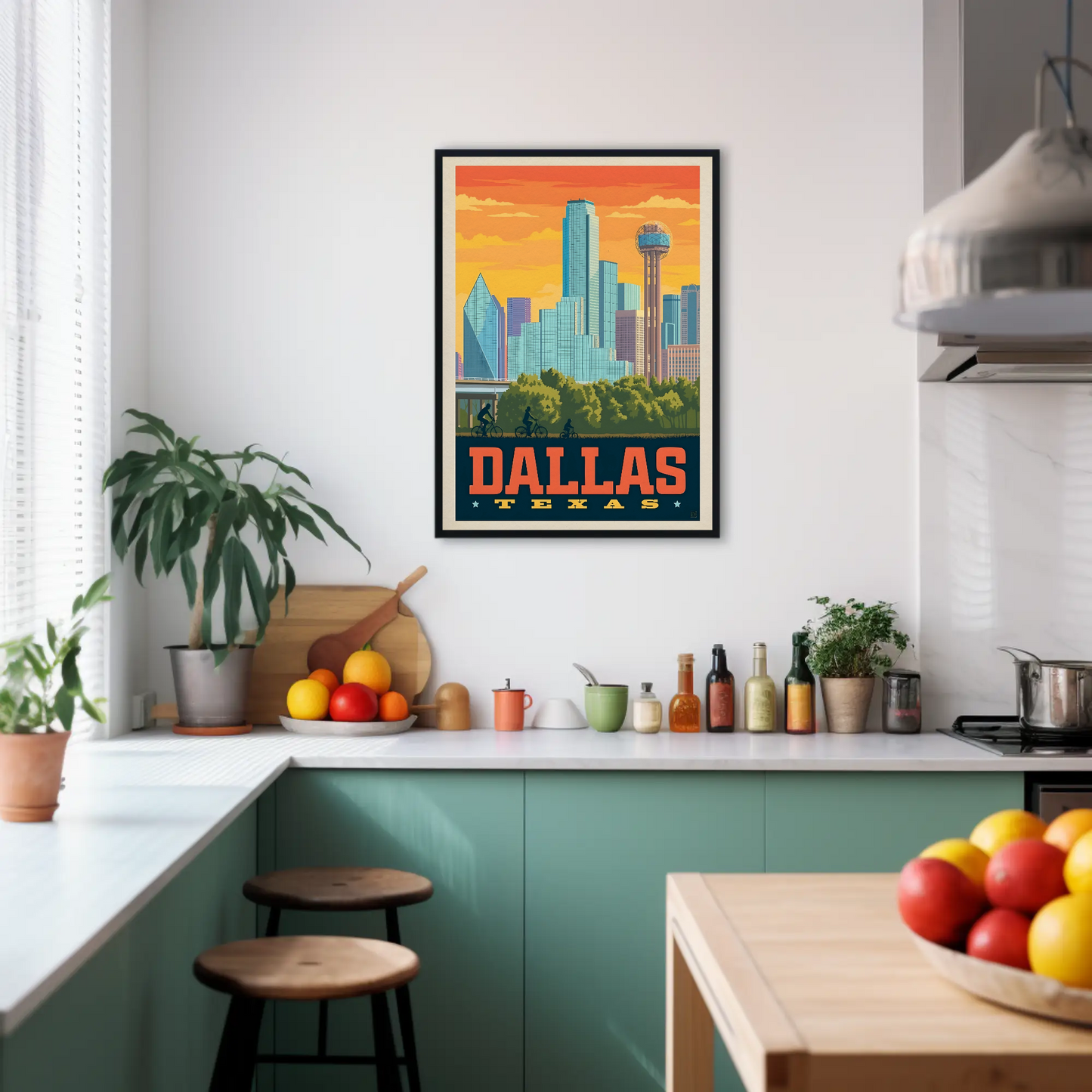 Dallas Texas Vintage Poster