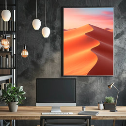 Desert Dunes at Sunset Poster