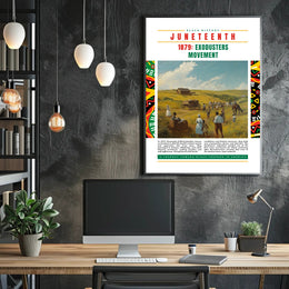 Juneteenth Exodusters Migration Commemoration Cultural or Heritage Poster