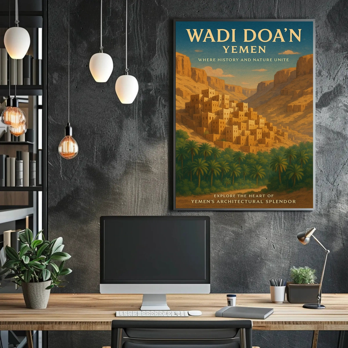 Wadi DoaN YemenS Architectural Poster