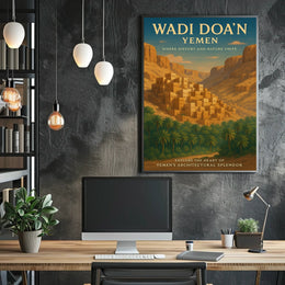 Wadi DoaN YemenS Architectural Poster