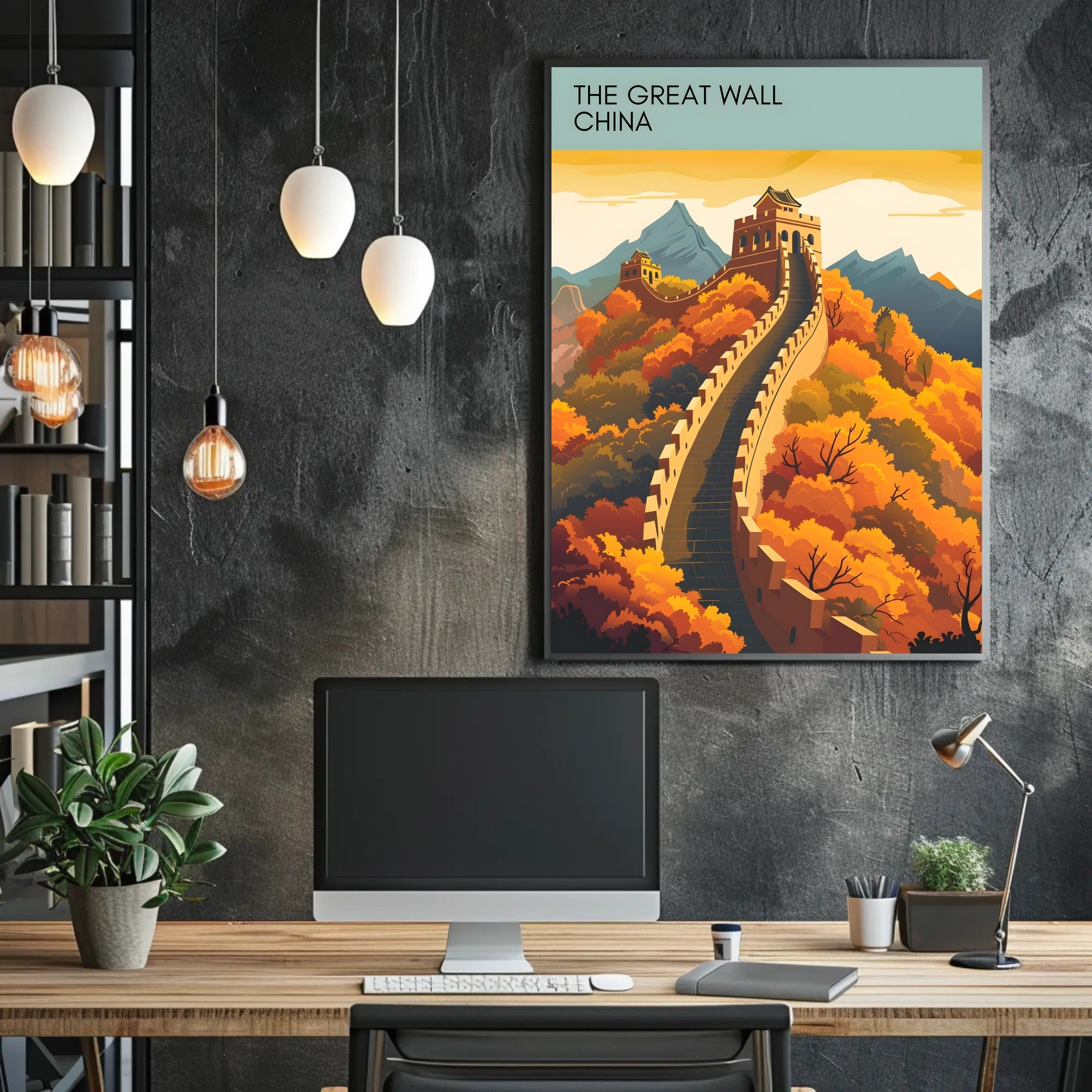The Great Wall China Travel Poster
