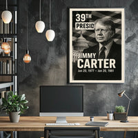 Jimmy Carter 39th President of the United States Digital Montaje Poster