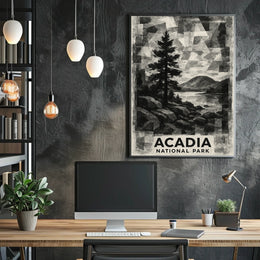 Acadia National Park Vintage Travel Lovers Poster