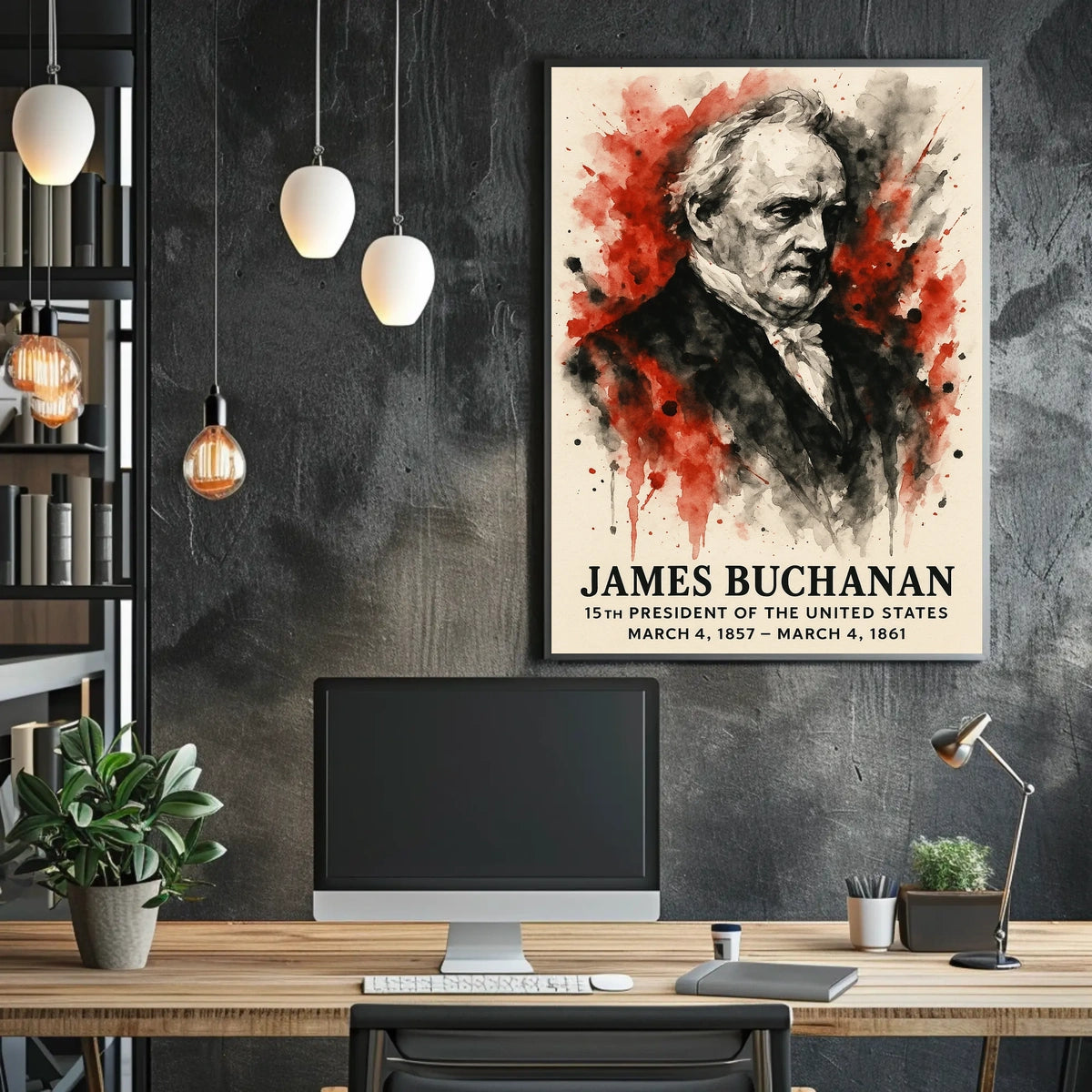 James Buchanan Poster: Historical Presidential Era Wall Art