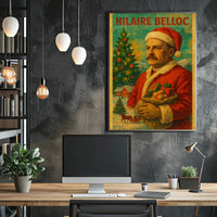 Christmas Cheer with Santa Claus Decorative Pop Culture Poster