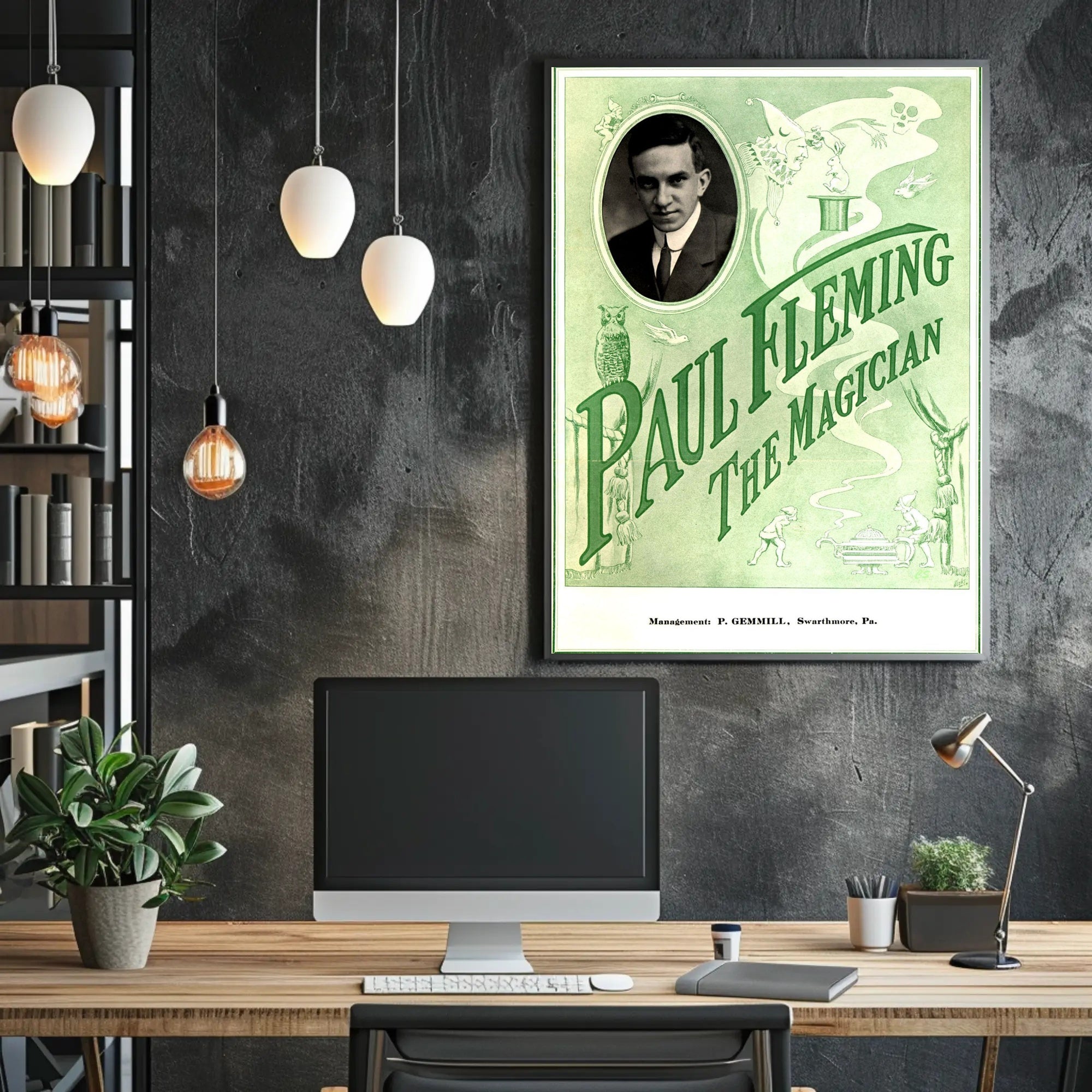 Paul Fleming Vintage Magic Poster - Abstract, Artistic Poster