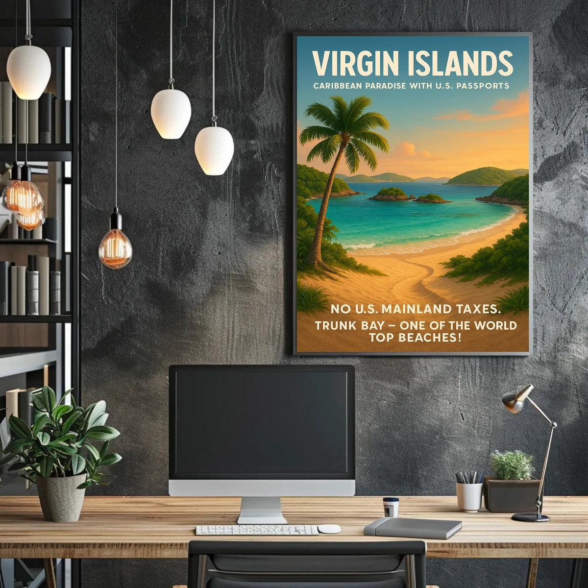 Virgin Islands Caribbean Paradise Poster