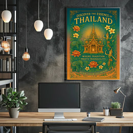 Thailand Tradition Tranquility Travel Art Poster