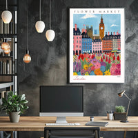 London Flower Market 2024 Poster PosterGoat