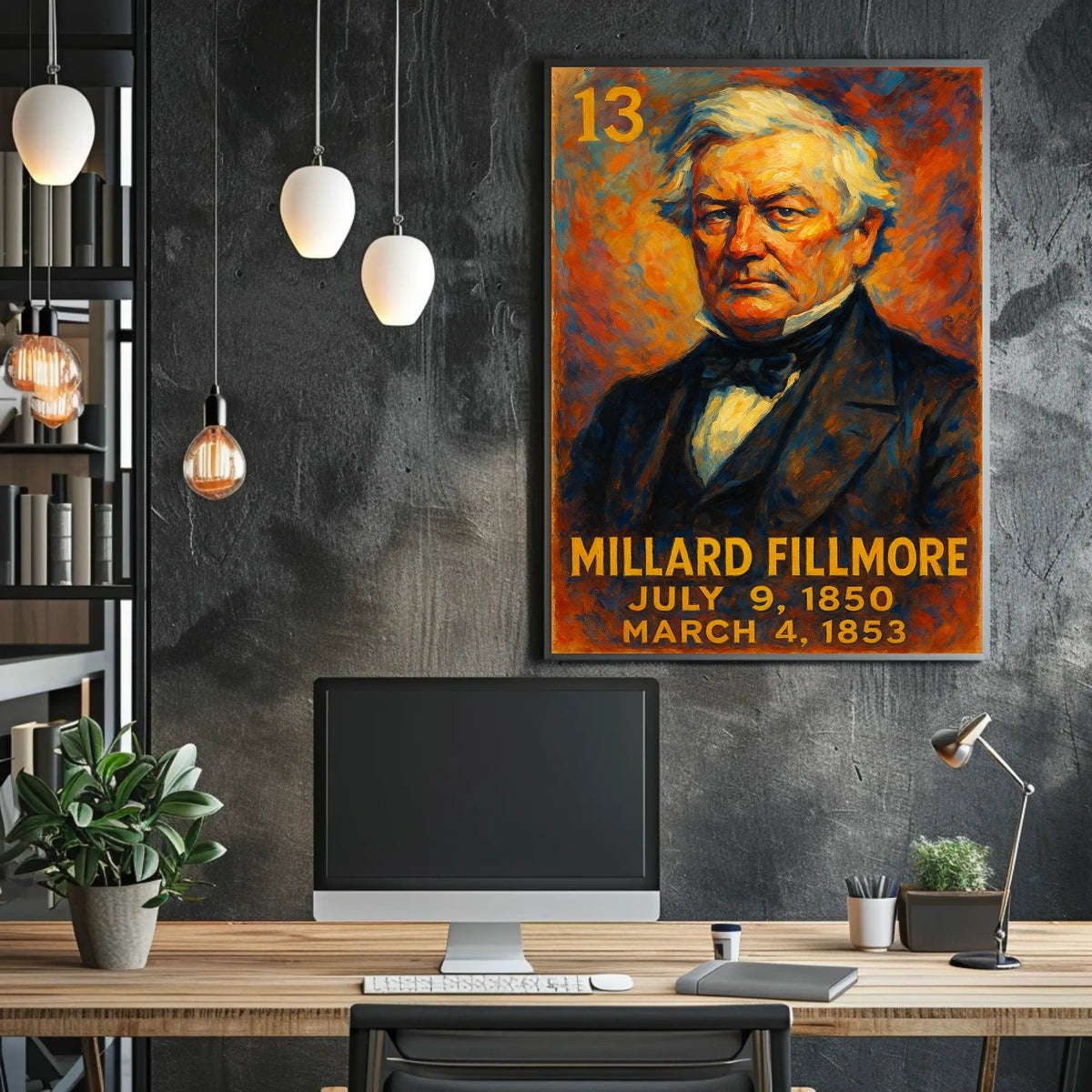 Millard Fillmore 13Th President Poster