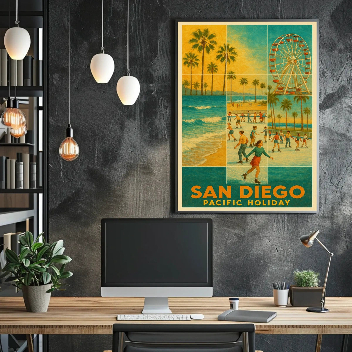 San Diego Pacific Holiday Poster