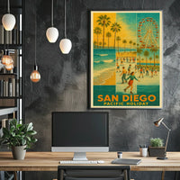 San Diego Pacific Holiday Poster