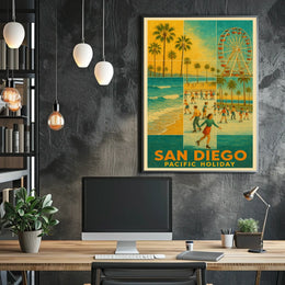 San Diego Pacific Holiday Poster