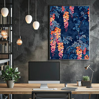 Vibrant Floral Illustrative Artwork for Artistic Poster