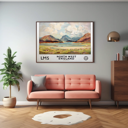 North West England - LMS Railway Poster