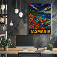 Tasmania Coastal Landscape Poster