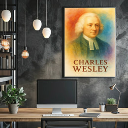 Charles Wesley Heritage Poster: Classic 18th-Century Portrait Art
