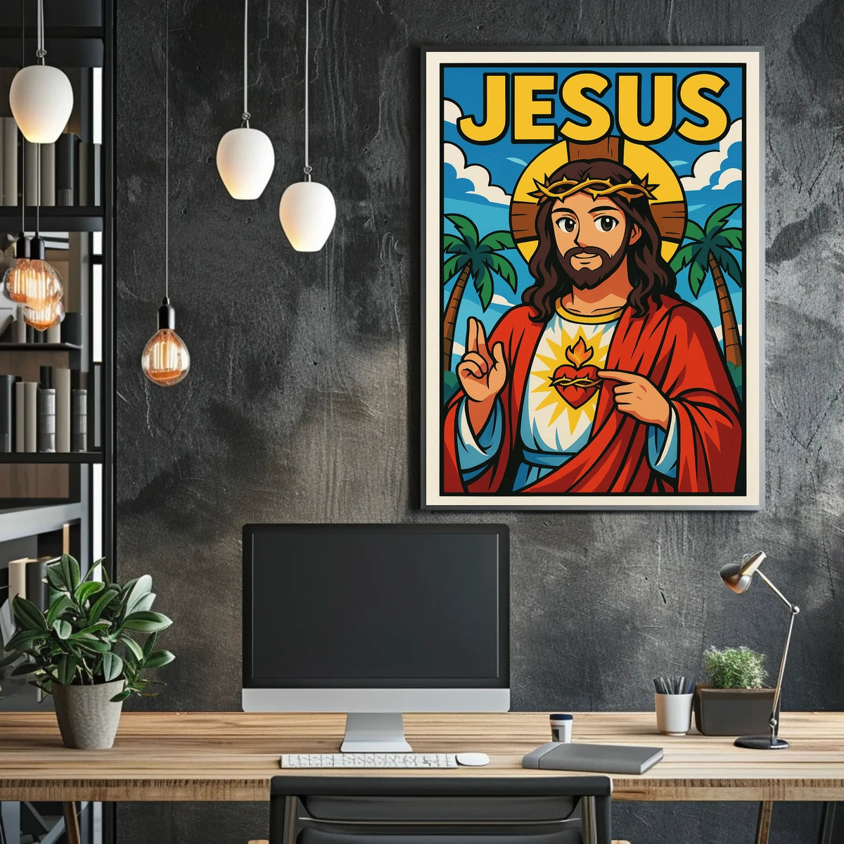 Jesus Illustration Poster
