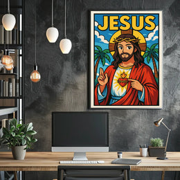 Jesus Illustration Poster