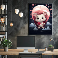 Moonlight Romance Digital Painting Poster