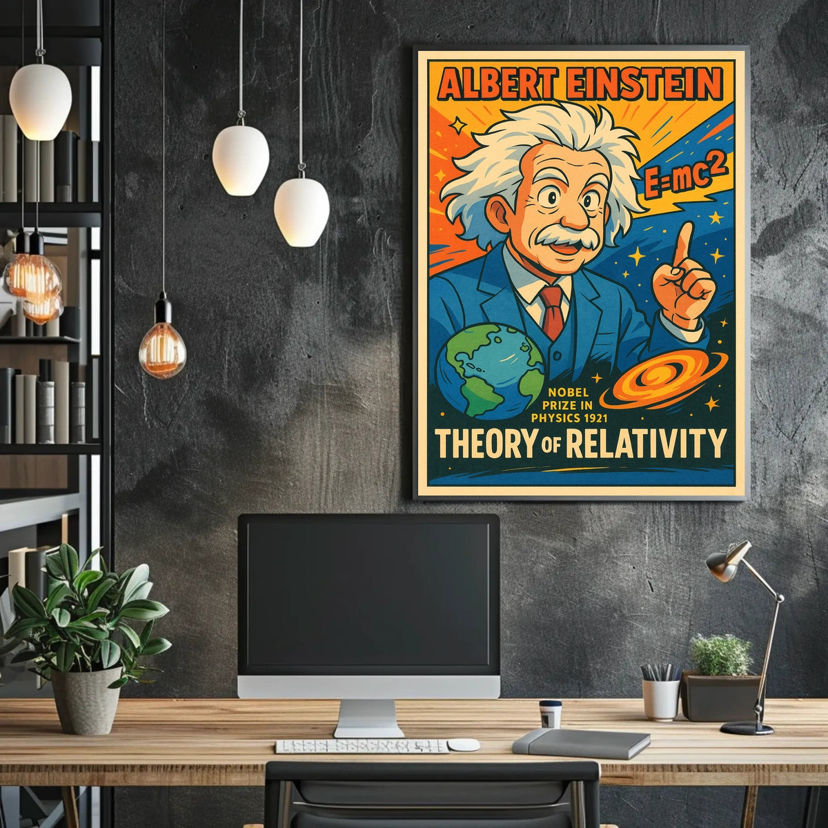 Albert Einstein Theory Of Relativity Poster