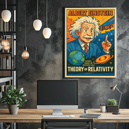 Albert Einstein Theory Of Relativity Poster