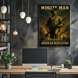 Minute Man American Revolution Poster