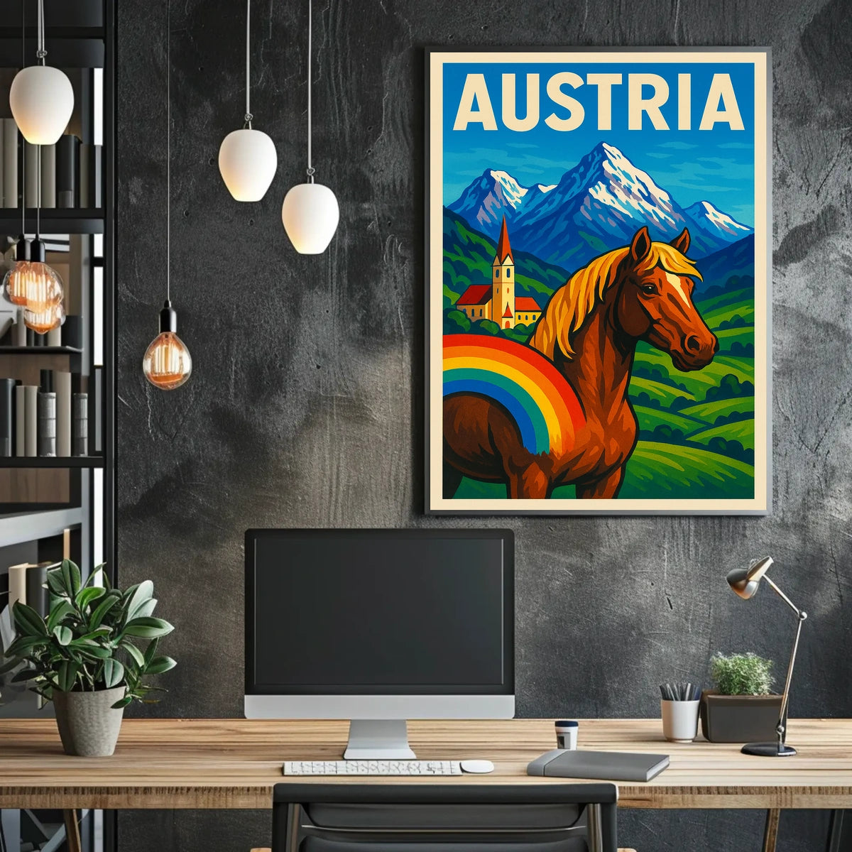Austria A Vibrant Landscape Poster