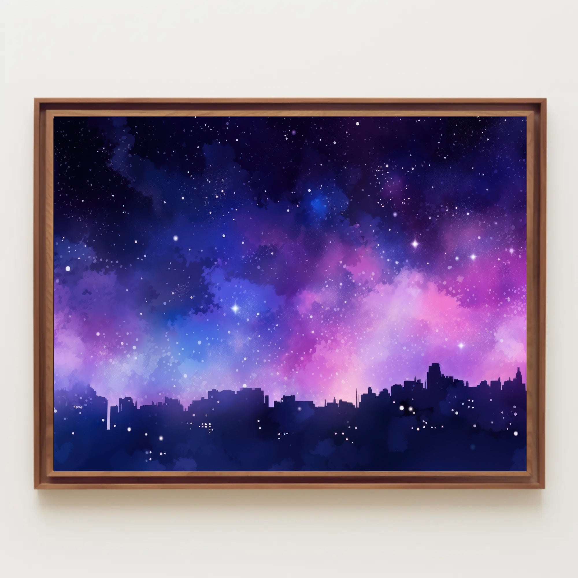 Celestial Cityscape Poster PosterGoat