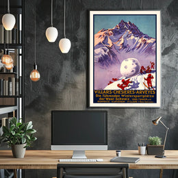 Villars-Chesières-Arveyes Winter Sports Poster