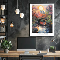 Central Park In Autumn Poster