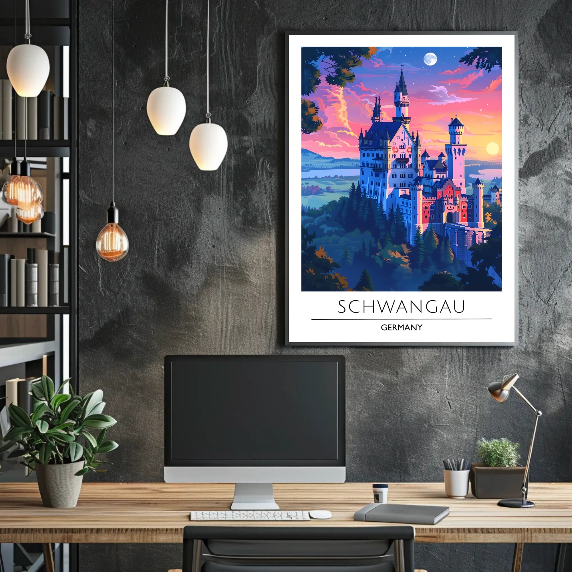 Neuschwanstein Castle Travel Poster
