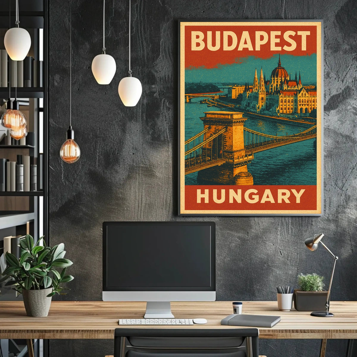 Budapest Travel Poster