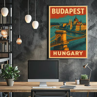 Budapest Travel Poster