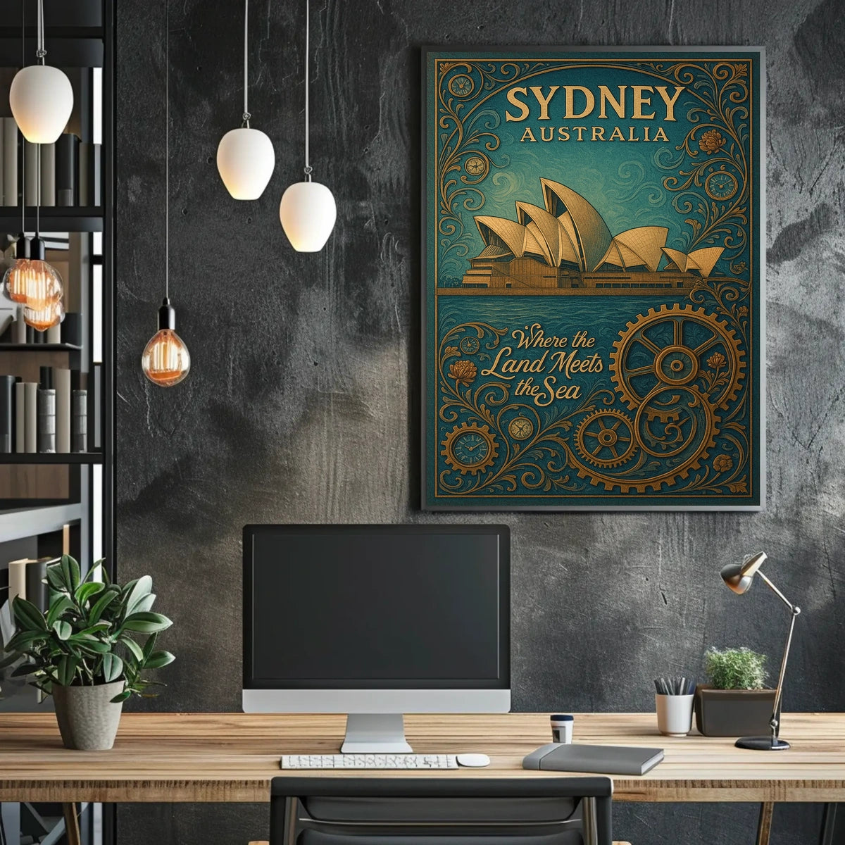 Sydney, Australia Where the Land Meets the Sea Poster