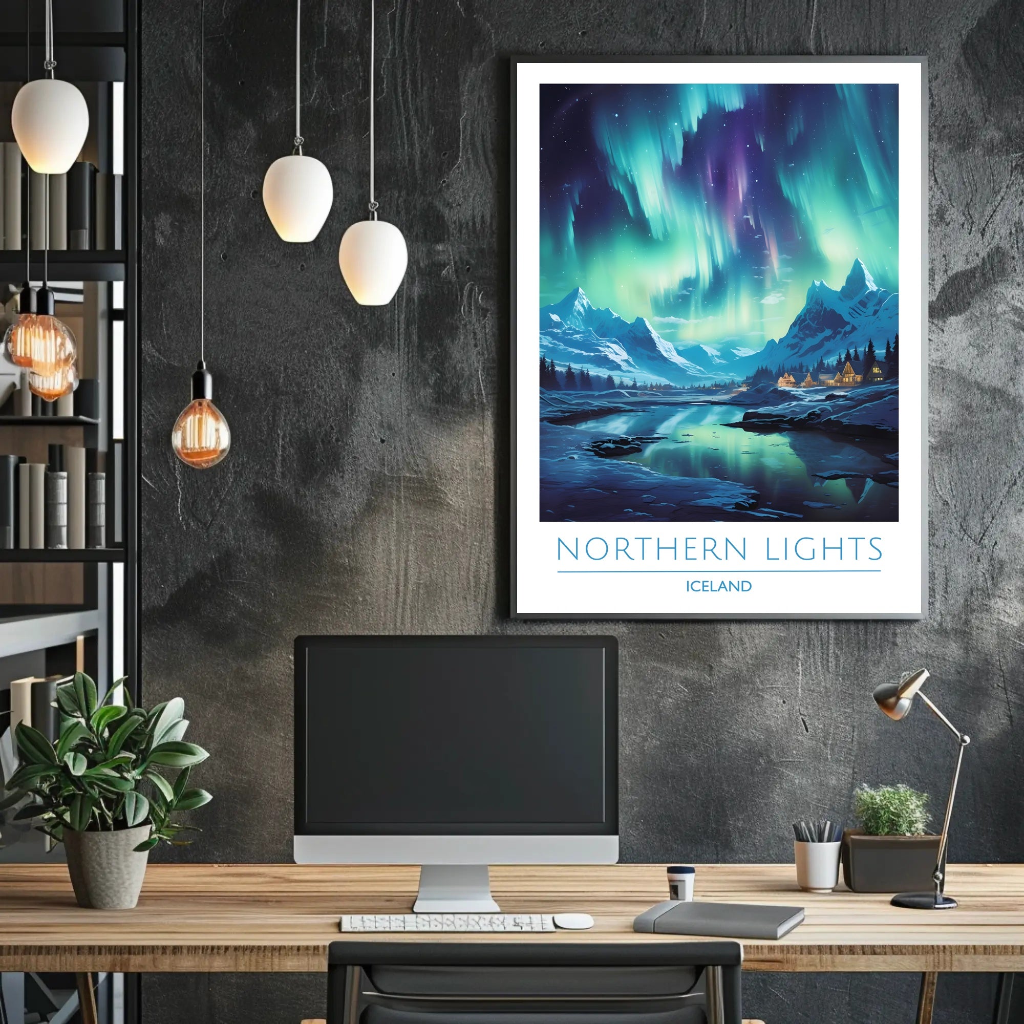 Northern Lights in Iceland Poster