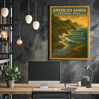 American Samoa Scenic Travel Adventure National Park Poster