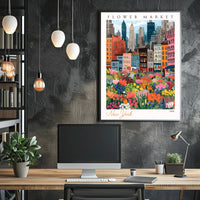 Vibrant City Blooms Poster PosterGoat