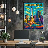 Indianapolis Skyline Poster