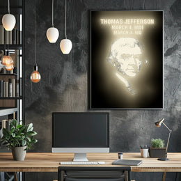 Thomas Jefferson Inauguration Dates Poster
