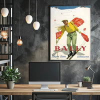 Bally Ski Shoes Advertisement Poster PosterGoat
