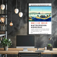 Katsushika Hokusai From the Bank of the Sumida River Poster