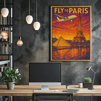Fly To Paris Poster