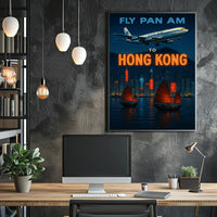 Fly to Hong Kong Poster
