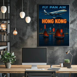 Fly to Hong Kong Poster