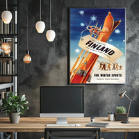 Destination Finland Winter Sports Poster