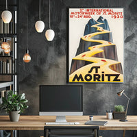 St. Moritz Motorweek 1930 Poster